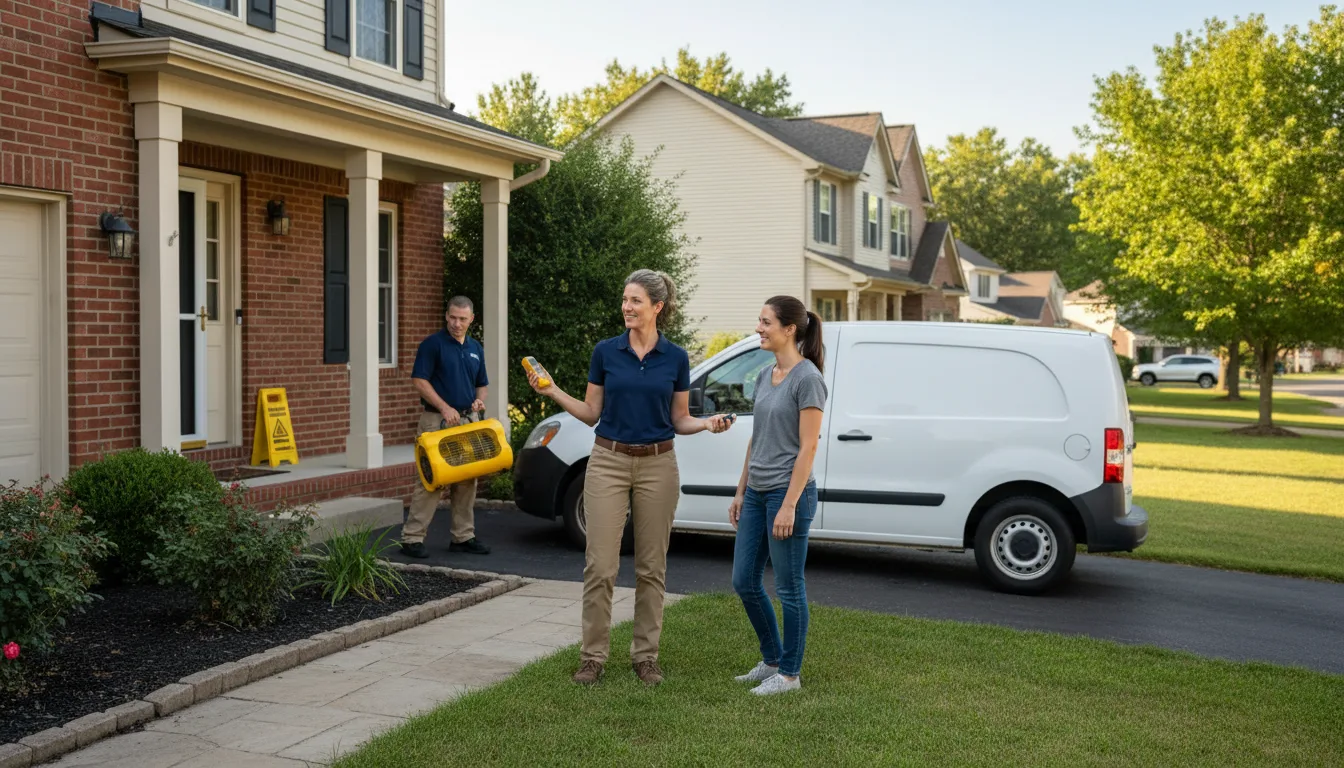 Residential water damage restoration in Whiting, ME